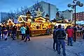 Mulled wine stand on Reichsstrasse at the corner of Salzgässchen