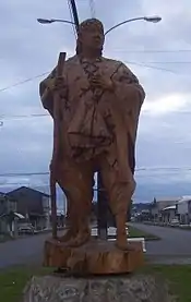 Monument to Cacique Lemunao in Nueva Imperial