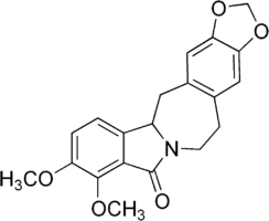 Skeletal formula of lennoxamine