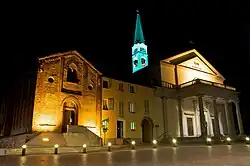 Church of San Vito Martire and  on the left, the medioeval St. Stephen's Oratory