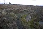 Bronze Age Cairn on Harden Moor near to Keighley in West Yorkshire