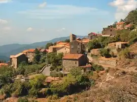 A view of the village of Letia Saint Roch