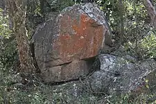 Stone at the monument