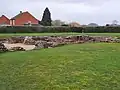 The heated rooms and apodyterium of the 3rd Bath House from the exercise hall, also from the 3rd Bath House