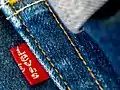 Detail of the back of a pair of Levi jeans