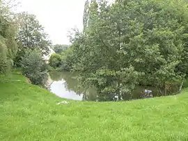 The park lake in Lhéraule