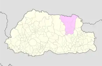 Location of Khoema, Khoma Gewog