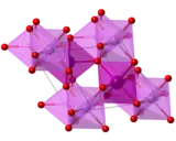 Crystal structure of lithium iodate, iodines are inside the unit cell