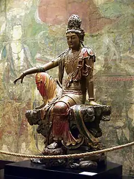 Image 54Wooden sculpture of Guanyin (from Chinese culture)