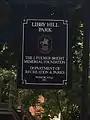 Sign for Libby Hill Park