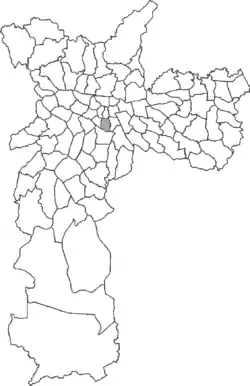 Location of Liberdade in São Paulo