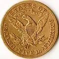 The CC mint mark on Liberty Head (Coronet) gold half eagle