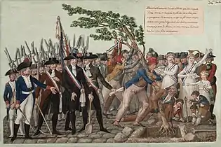 Planting a Liberty Tree (un arbre de la liberté) during the French Revolution. Jean-Baptiste Lesueur, 1790