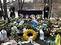 Honor guard at her grave after the 2013 funeral of Princess Lilian