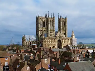 Lincoln Cathedral, the city's main landmark