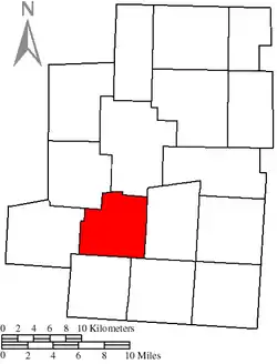 Location of Lincoln Township in Morrow County