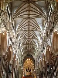 The nave, looking up