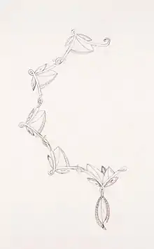 Linda MacNeil, Drawing of Primavera necklace, 2008