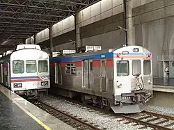 In right side. Train on left is a 1600 series.