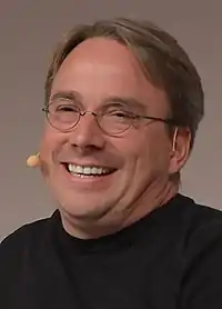 Image 19Linus Torvalds at the LinuxCon Europe 2014 in Düsseldorf  (from Linux kernel)