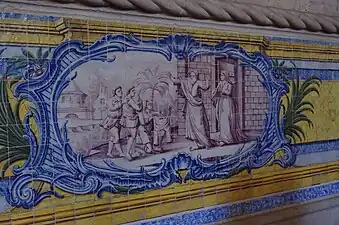 Azulejos (ca. 1785) of refrectory of Jerónimos Monastery, Lisbon