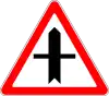 Junction with minor road