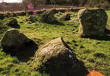 Image 6Little Meg – a Bronze Age ring cairn with spiral rock art (from History of Cumbria)