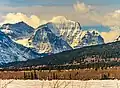 Northeast aspect of Little Chief Mountain.(Mahtotopa Mountain to left).