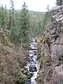 View of a gorge in the refuge