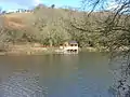 Boat house on the lower Litton Reservoir