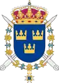 Coat of arms of the Svea Life Guards (I 1/Fo 44) 1994–2000 and the Life Guard Group (Livgardesgruppen) 2000–present.