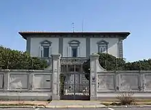 The Villa Mascagni, 1916, in Livorno, Italy, fascade view