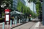 Lloyd Center MAX station at Holladay park