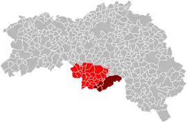 Location within the Orne department