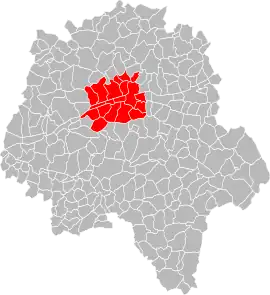 Location in Indre-et-Loire.