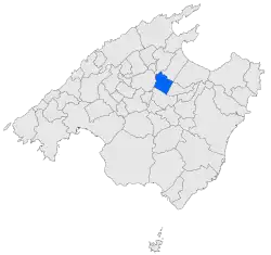 Location within Mallorca