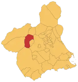 Location of Cehegín