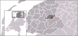 Location in Smallingerland, Friesland, Netherlands