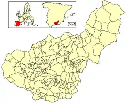 Location of Huétor Vega