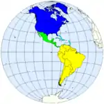 UN geoscheme for the Americas   Caribbean   Central America   Northern America   South America