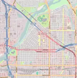 Location of the Civic Center in Downtown Bakersfield