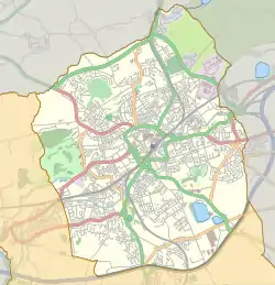 Brownhill is located in Blackburn