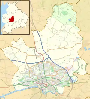 Preston is located in the City of Preston district