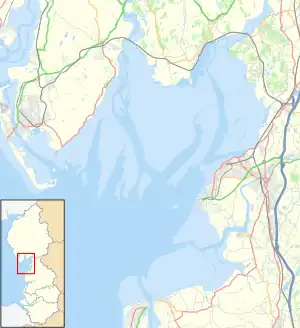 Flookburgh is located in Morecambe Bay