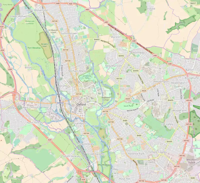 Port Meadow is located in Oxford