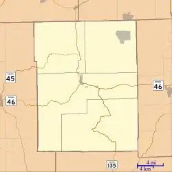 Cornelius is located in Brown County, Indiana