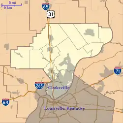 Owen, Indiana is located in Clark County, Indiana