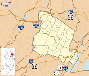 Roseland is located in Essex County, New Jersey