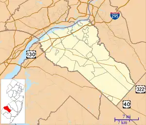 Westville is located in Gloucester County, New Jersey