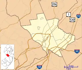 Dig site is located in Mercer County, New Jersey